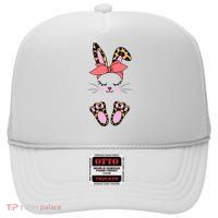 Cute Cheetah Bunny High Crown Mesh Back Trucker Hat