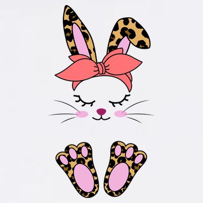 Cute Cheetah Bunny T-Shirt