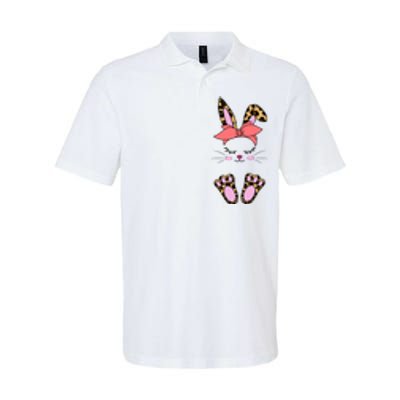 Cute Cheetah Bunny Softstyle Adult Sport Polo