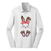 Cute Cheetah Bunny Silk Touch Performance Long Sleeve Polo