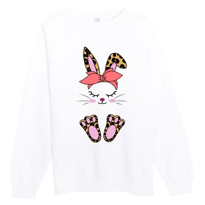 Cute Cheetah Bunny Premium Crewneck Sweatshirt