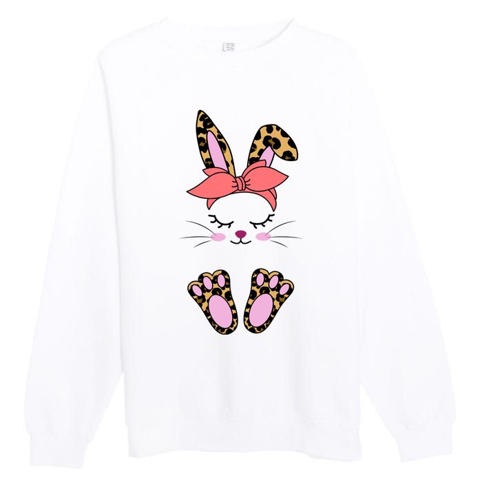 Cute Cheetah Bunny Premium Crewneck Sweatshirt