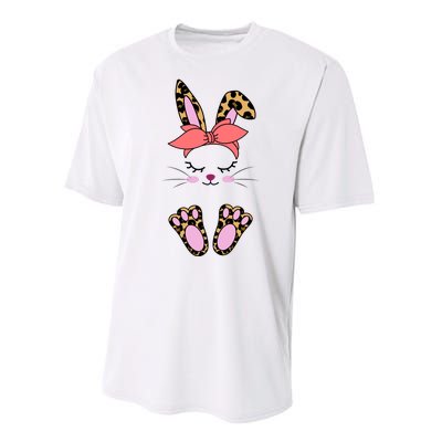 Cute Cheetah Bunny Performance Sprint T-Shirt