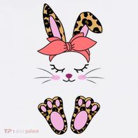 Cute Cheetah Bunny Baby Bodysuit