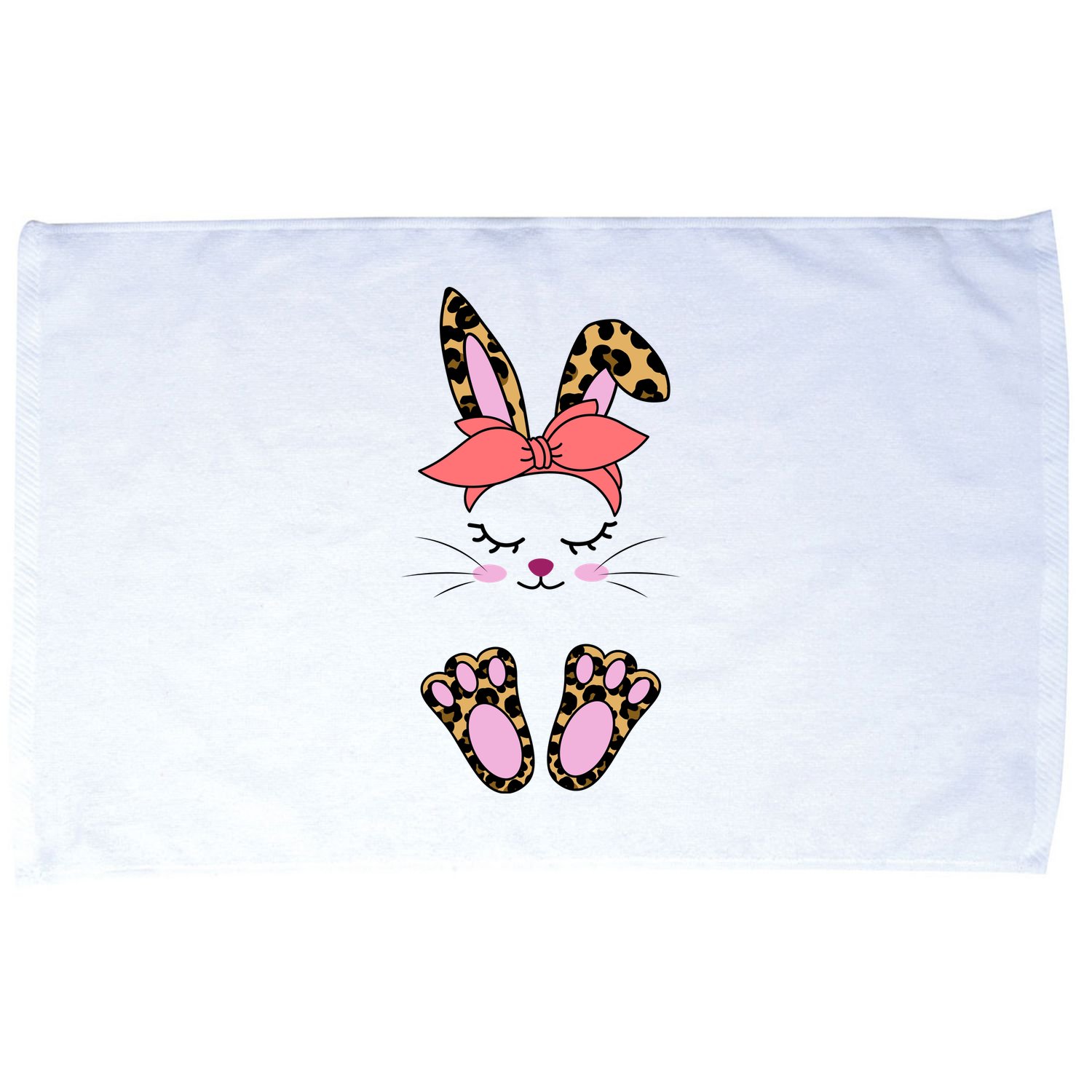 Cute Cheetah Bunny Microfiber Hand Towel