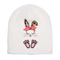 Cute Cheetah Bunny Short Acrylic Beanie