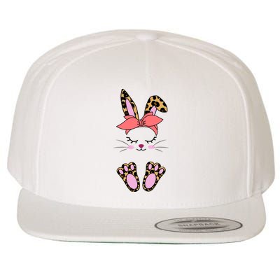 Cute Cheetah Bunny Wool Snapback Cap