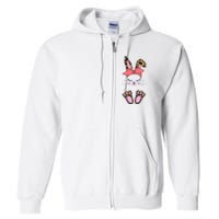 Cute Cheetah Bunny Full Zip Hoodie