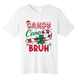 Candy Cane Bruh Funny Christmas Holiday Tall Fusion ChromaSoft Performance T-Shirt