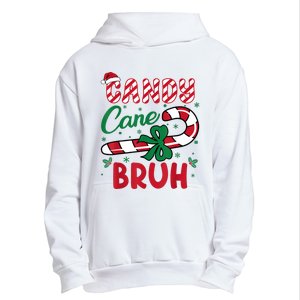 Candy Cane Bruh Funny Christmas Holiday Urban Pullover Hoodie