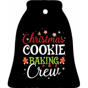 Christmas Cookie Baking Crew Funny Cookie Xmas Gifts Ceramic Bell Ornament