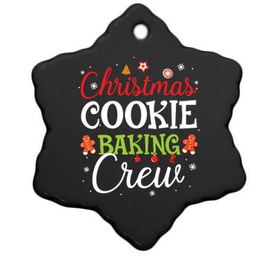 Christmas Cookie Baking Crew Funny Cookie Xmas Gifts Ceramic Star Ornament