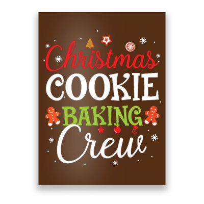 Christmas Cookie Baking Crew Funny Cookie Xmas Gifts Poster