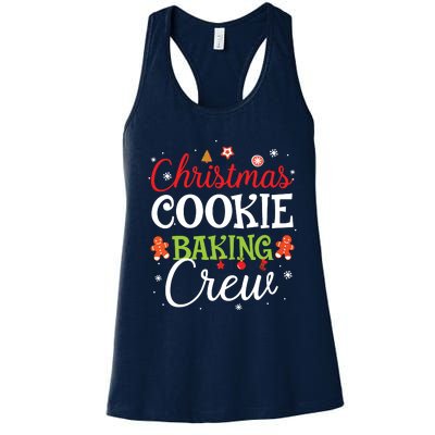 Christmas Cookie Baking Crew Funny Cookie Xmas Gifts Women's Racerback Tank