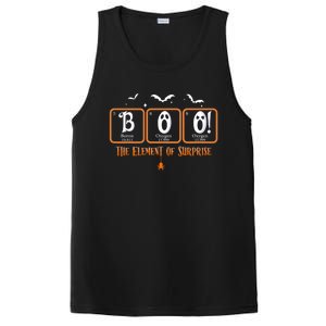 Cute Chemistry Boo The Element Of Surprise Chemist Halloween PosiCharge Competitor Tank