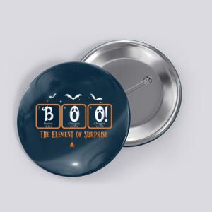 Cute Chemistry Boo The Element Of Surprise Chemist Halloween Button