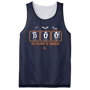 Cute Chemistry Boo The Element Of Surprise Chemist Halloween Mesh Reversible Basketball Jersey Tank