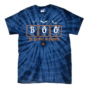 Cute Chemistry Boo The Element Of Surprise Chemist Halloween Tie-Dye T-Shirt