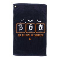 Cute Chemistry Boo The Element Of Surprise Chemist Halloween Platinum Collection Golf Towel