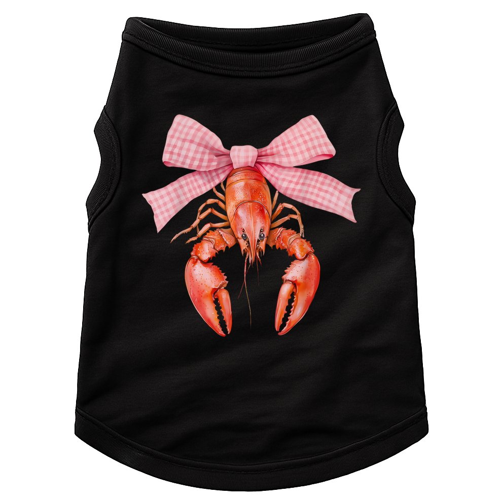 Crawfish Coquette Bow Crawfish Boil Lobster Cajun  Doggie Tank