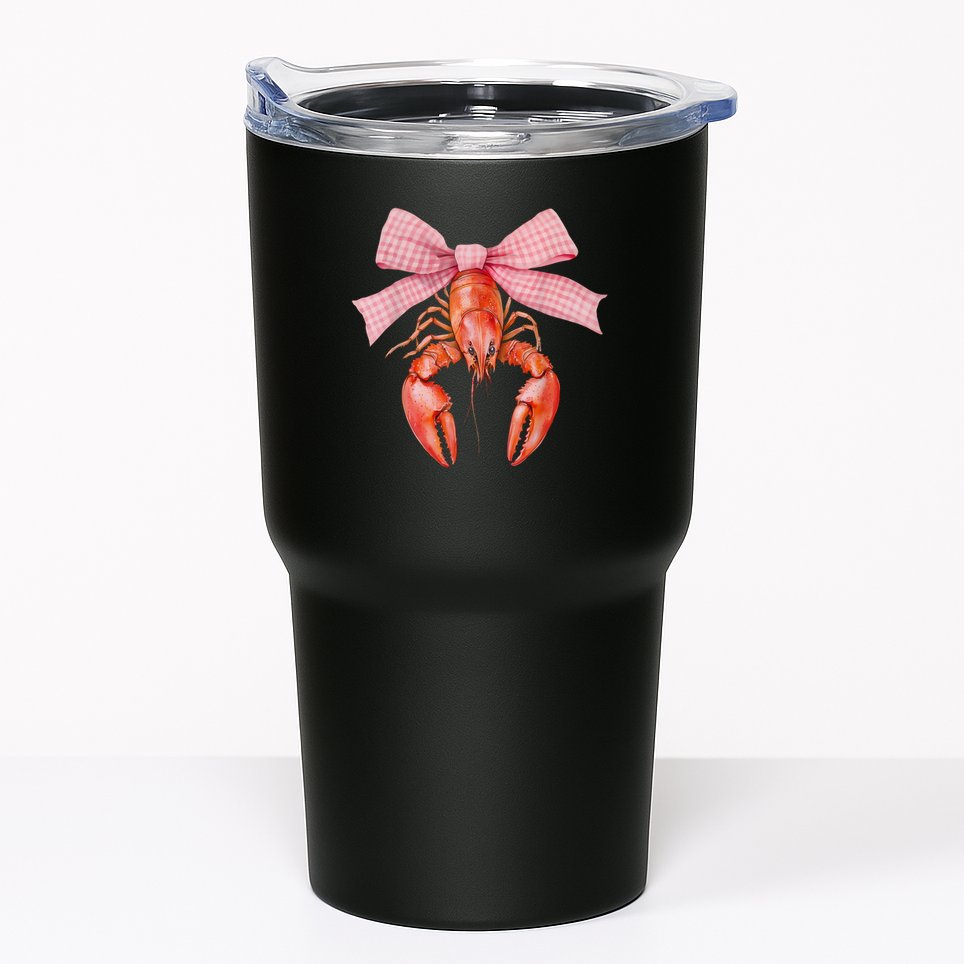Crawfish Coquette Bow Crawfish Boil Lobster Cajun  Tumbler