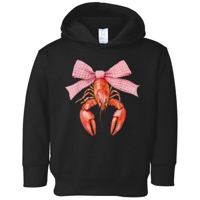 Crawfish Coquette Bow Crawfish Boil Lobster Cajun  Toddler Hoodie