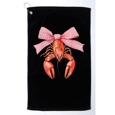 Crawfish Coquette Bow Crawfish Boil Lobster Cajun  Golf Towel