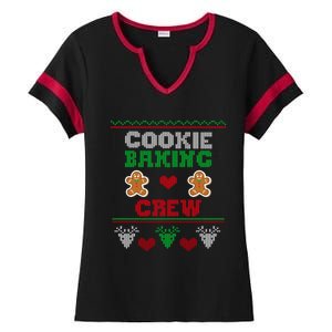 Christmas Cookie Baking Crew Funny Family Baking Cookies Gift Ladies Halftime Notch Neck Tee