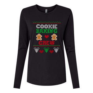 Christmas Cookie Baking Crew Funny Family Baking Cookies Gift Womens Cotton Relaxed Long Sleeve T-Shirt