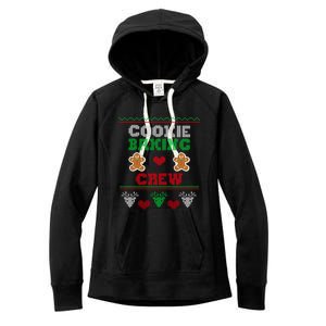 Christmas Cookie Baking Crew Funny Family Baking Cookies Gift Women's Fleece Hoodie