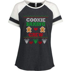 Christmas Cookie Baking Crew Funny Family Baking Cookies Gift Enza Ladies Jersey Colorblock Tee