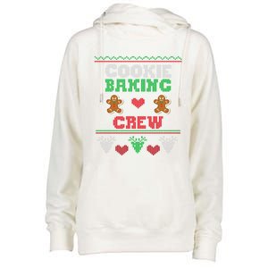 Christmas Cookie Baking Crew Funny Family Baking Cookies Gift Womens Funnel Neck Pullover Hood