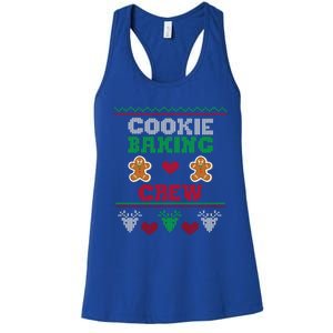 Christmas Cookie Baking Crew Funny Family Baking Cookies Gift Women's Racerback Tank