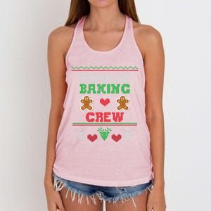 Christmas Cookie Baking Crew Funny Family Baking Cookies Gift Women's Knotted Racerback Tank