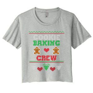 Christmas Cookie Baking Crew Funny Family Baking Cookies Gift Women's Crop Top Tee