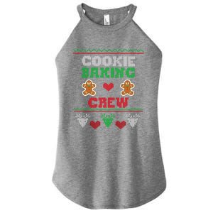 Christmas Cookie Baking Crew Funny Family Baking Cookies Gift Women's Perfect Tri Rocker Tank