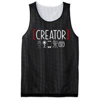 Content Creator Blogger Vlogger Influencer Creator Mesh Reversible Basketball Jersey Tank