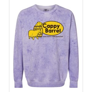 Capybara Cappy Barrel Giant South American Rodent Colorblast Crewneck Sweatshirt