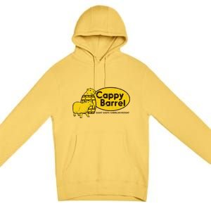 Capybara Cappy Barrel Giant South American Rodent Premium Pullover Hoodie