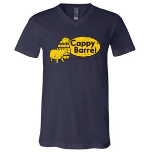 Capybara Cappy Barrel Giant South American Rodent V-Neck T-Shirt