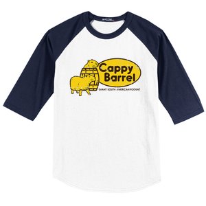 Capybara Cappy Barrel Giant South American Rodent Baseball Sleeve Shirt