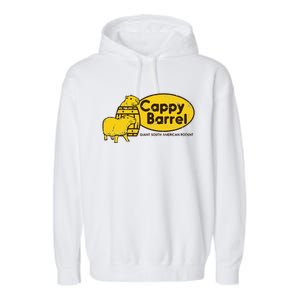 Capybara Cappy Barrel Giant South American Rodent Garment-Dyed Fleece Hoodie