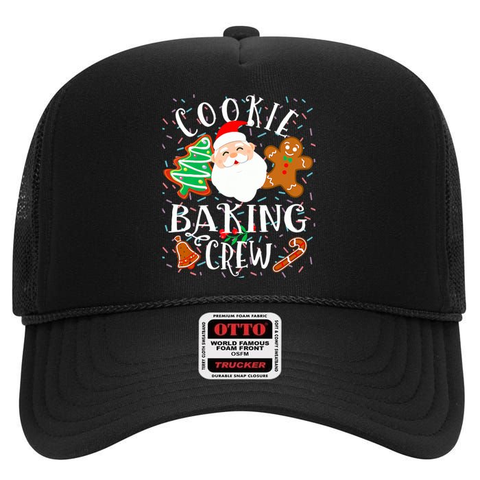 Christmas Cookie Baking Crew Cookie Crew Family Christmas High Crown Mesh Back Trucker Hat