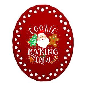 Christmas Cookie Baking Crew Cookie Crew Family Christmas Ceramic Oval Ornament