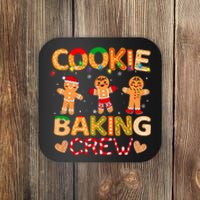 Christmas Cookie Baking Crew Family Baking Team Funny Cookie Coaster