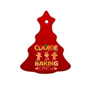 Christmas Cookie Baking Crew Family Baking Team Funny Cookie Ceramic Tree Ornament