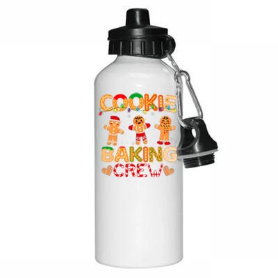 Christmas Cookie Baking Crew Family Baking Team Funny Cookie Aluminum Water Bottle