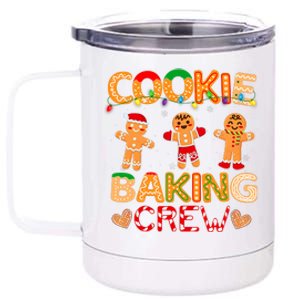 Christmas Cookie Baking Crew Family Baking Team Funny Cookie 12 oz Stainless Steel Tumbler Cup