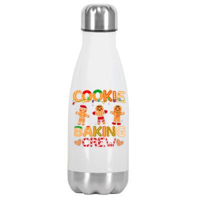 Christmas Cookie Baking Crew Family Baking Team Funny Cookie Stainless Steel Insulated Water Bottle