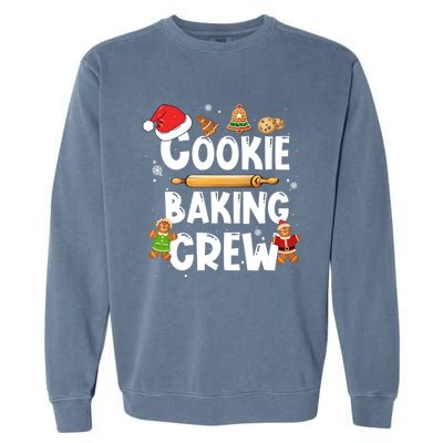 Christmas Cookie Baking Crew Funny Pajamas Family Xmas Funny Gift Great Gift Garment-Dyed Sweatshirt